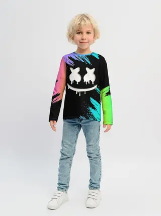 Детский лонгслив / Marshmello