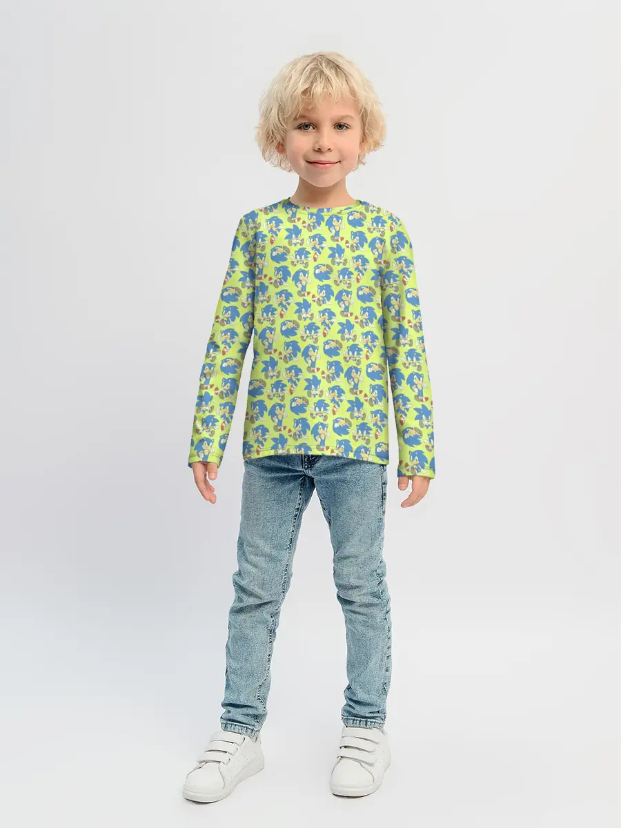 Детский лонгслив / Соник