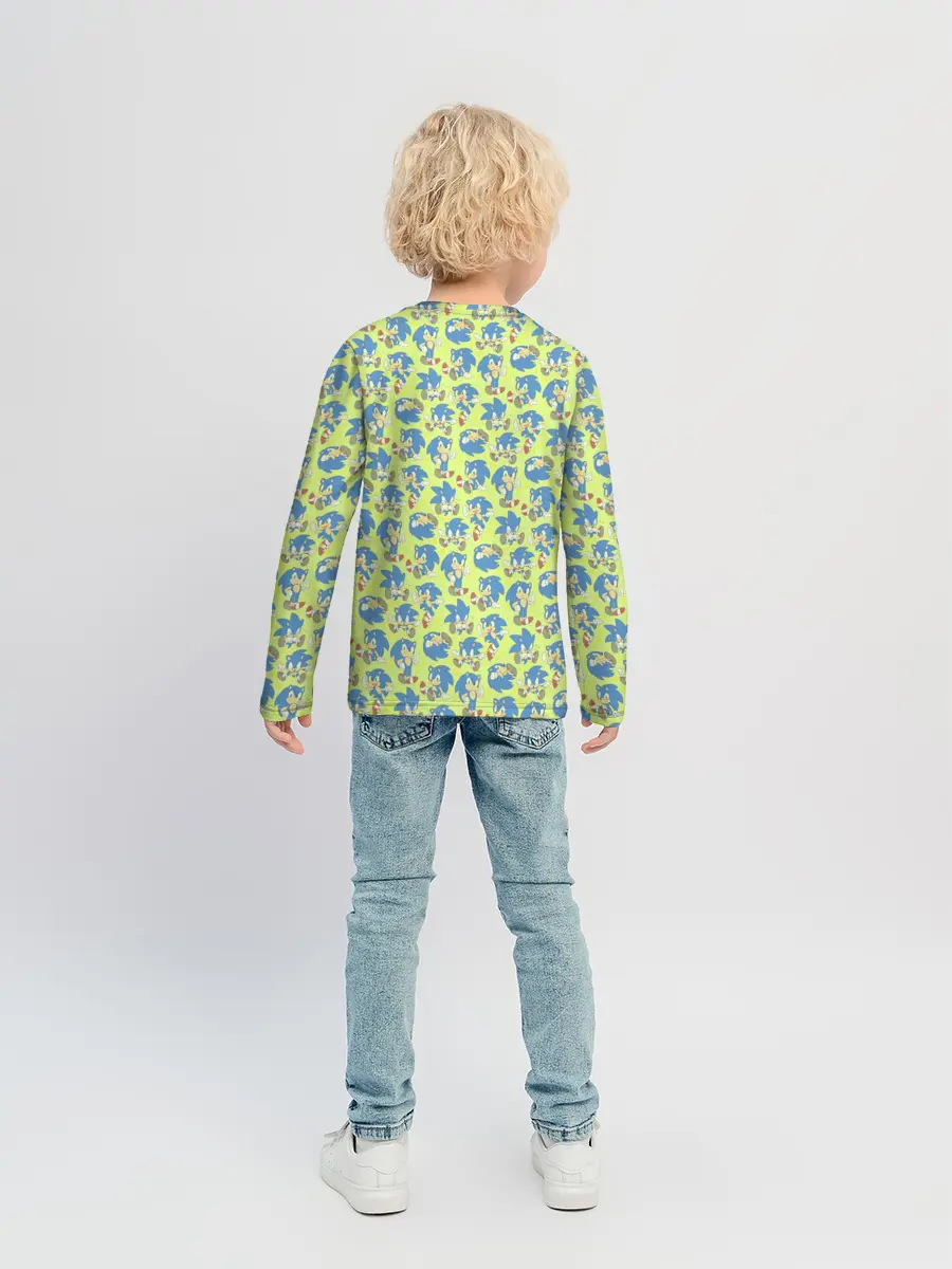 Детский лонгслив / Соник