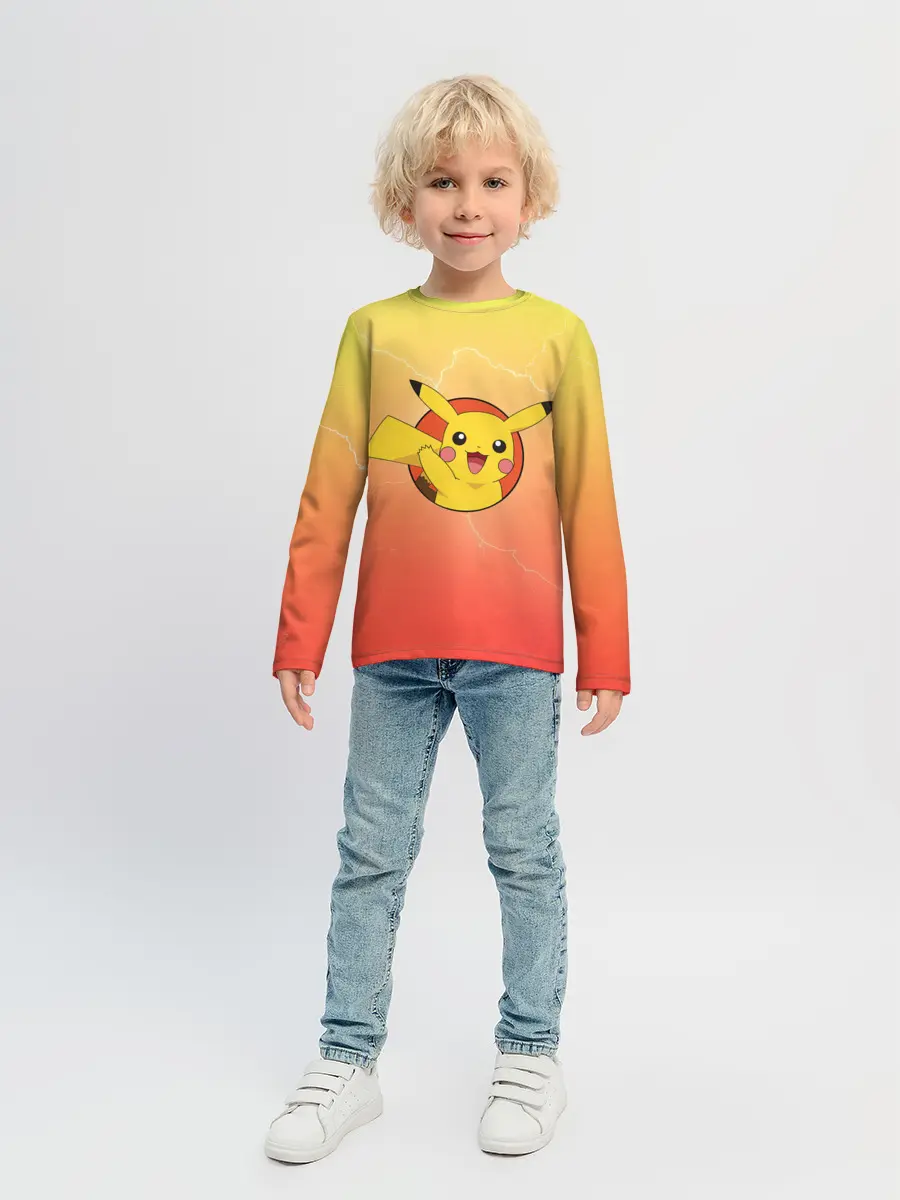 Детский лонгслив / Пикачу