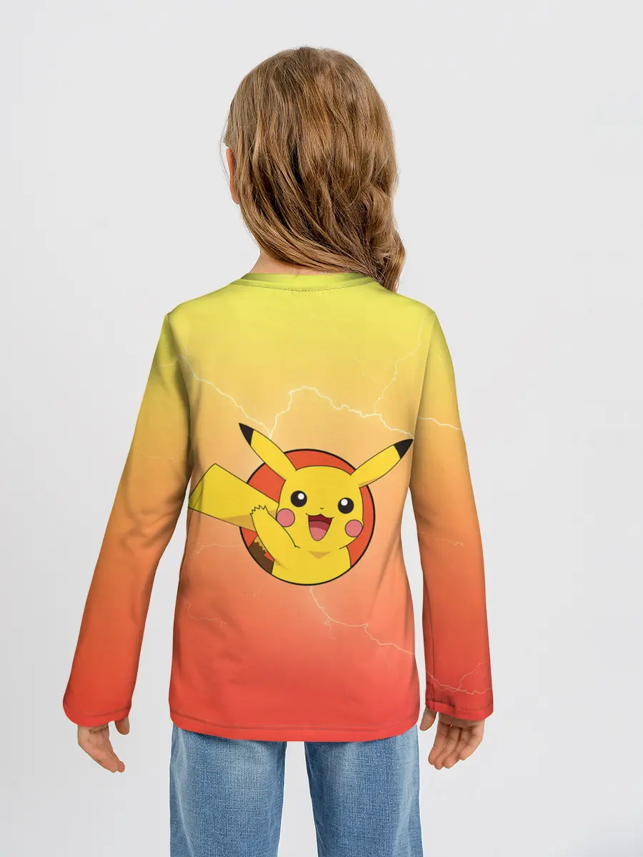 Детский лонгслив / Пикачу