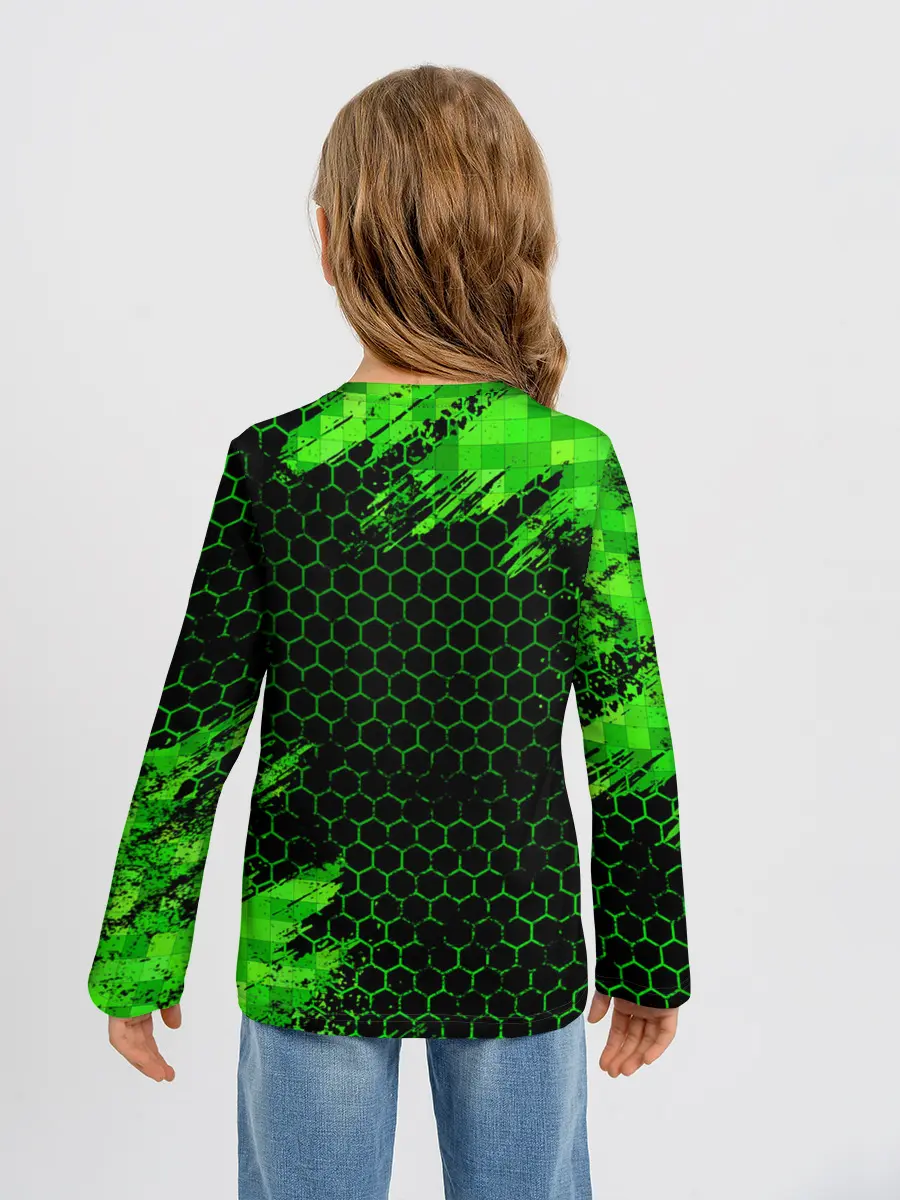 Детский лонгслив / MINECRAFT CREEPER