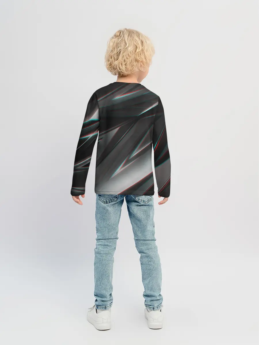 Детский лонгслив / GEOMETRY STRIPES GLITCH