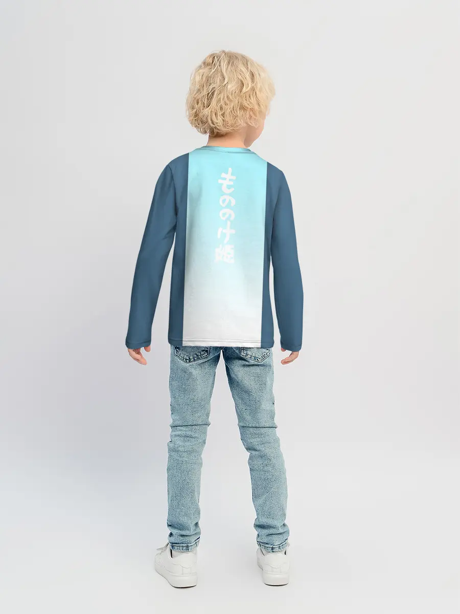 Детский лонгслив / Mononoke голубое небо