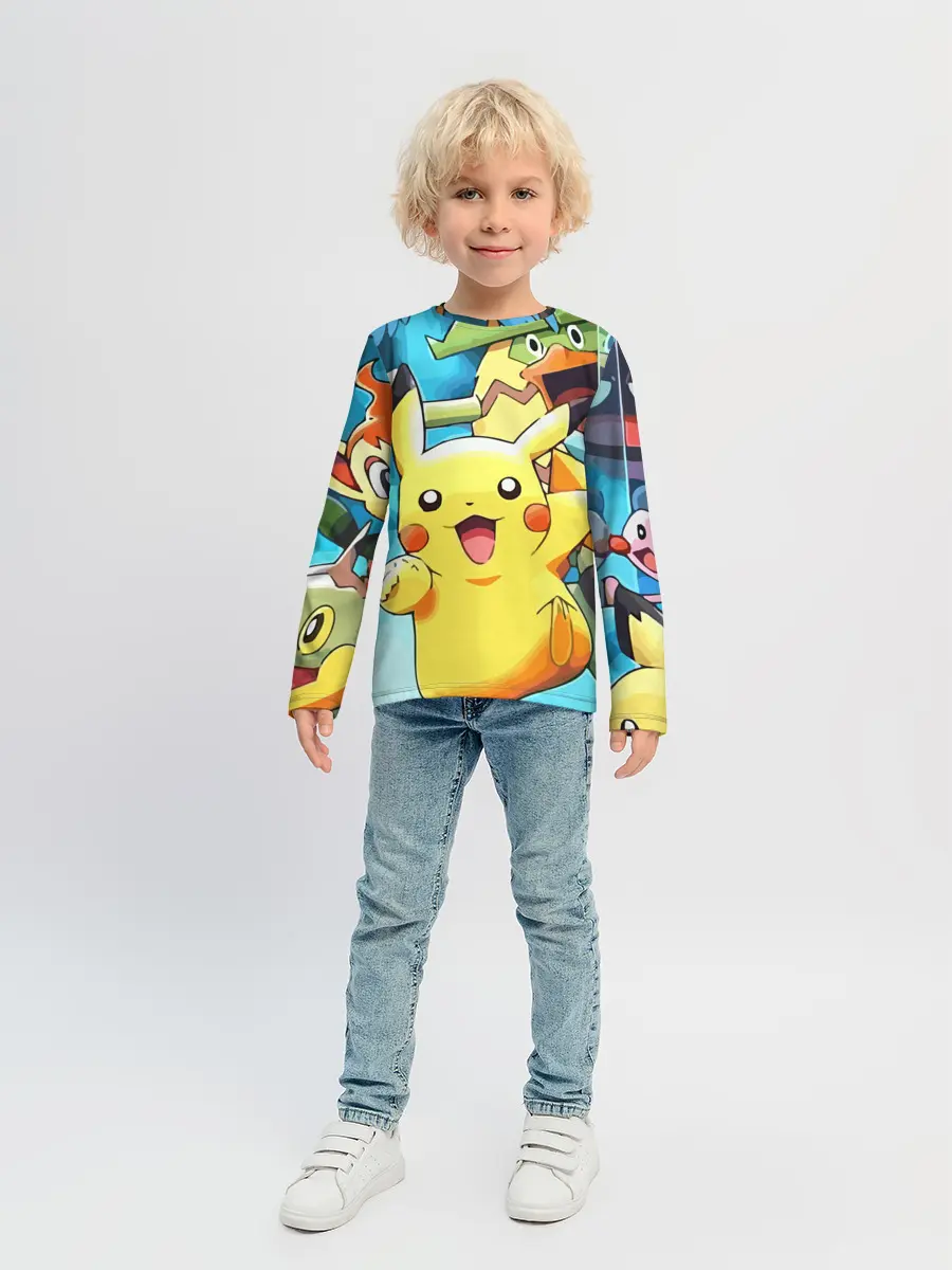 Детский лонгслив / Pokrmons