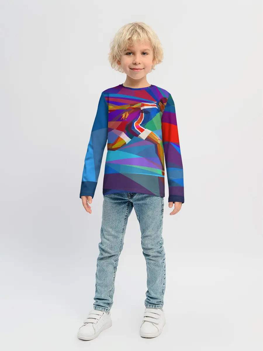 Детский лонгслив / Абстракция