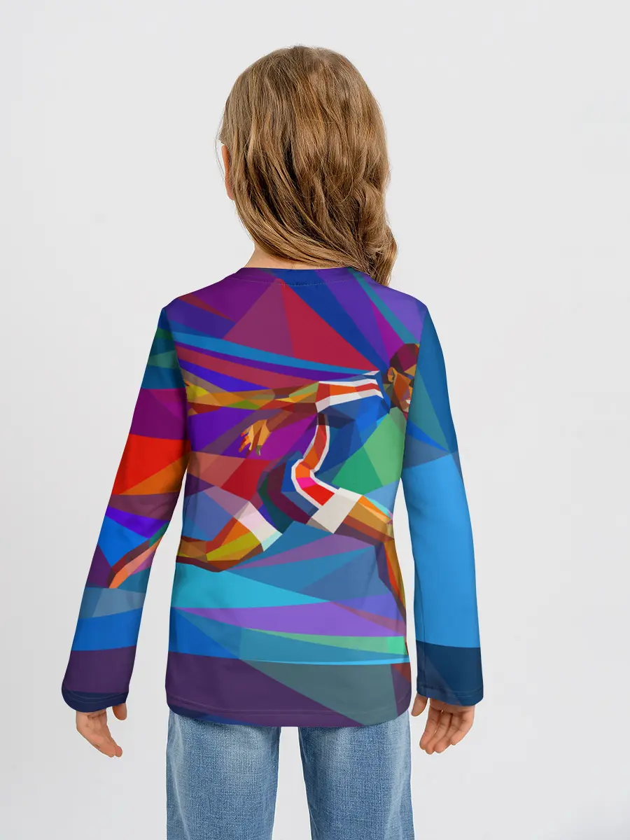 Детский лонгслив / Абстракция