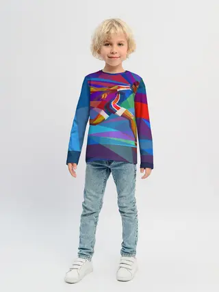 Детский лонгслив / Абстракция