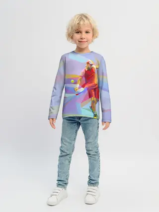 Детский лонгслив / Абстракция