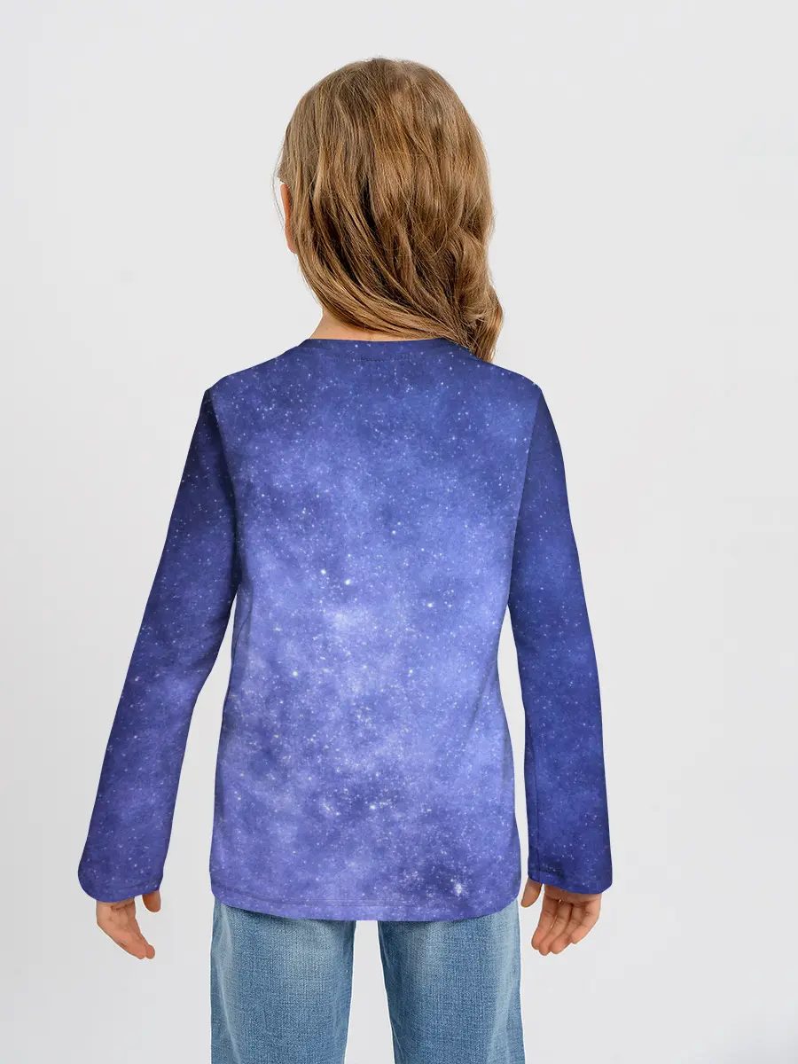 Детский лонгслив / Звезды в космосе