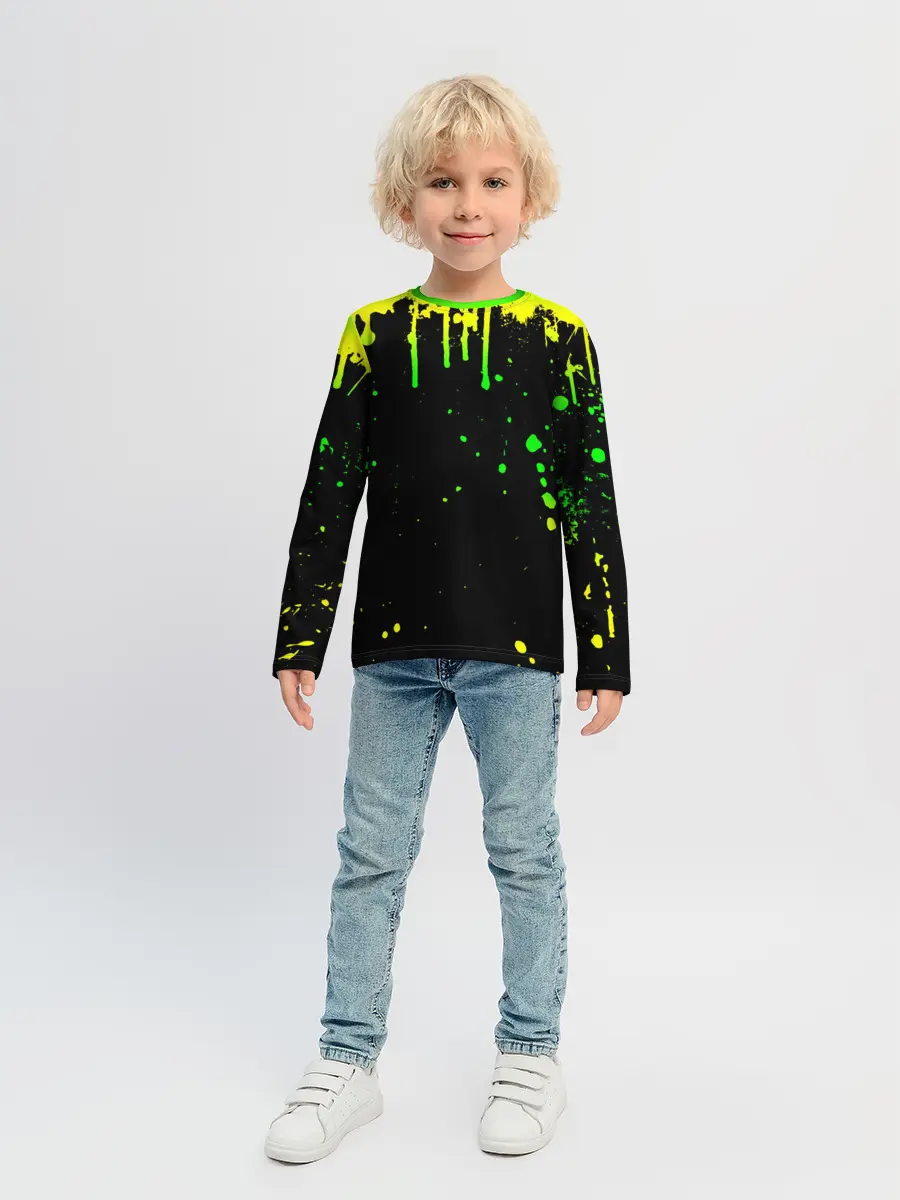 Детский лонгслив / НЕОНОВЫЕ ПОДТЕКИ