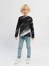 Детский лонгслив / GEOMETRY STRIPES BLACK & WHITE
