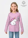Детский лонгслив / Пухленький единорог