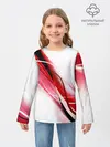 Детский лонгслив / GEOMETRY STRIPES RED