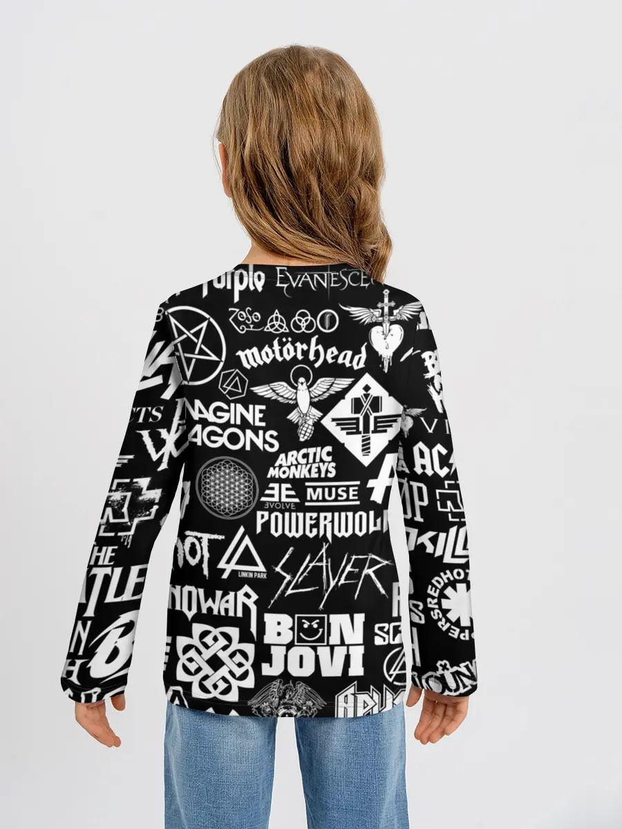 Детский лонгслив / ЛОГОТИПЫ РОК ГРУПП