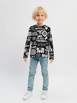 Детский лонгслив / ЛОГОТИПЫ РОК ГРУПП