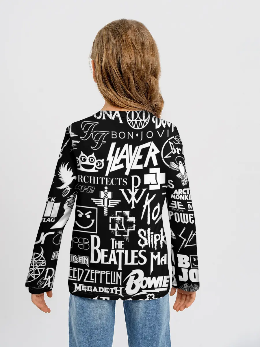 Детский лонгслив / ЛОГОТИПЫ РОК ГРУПП