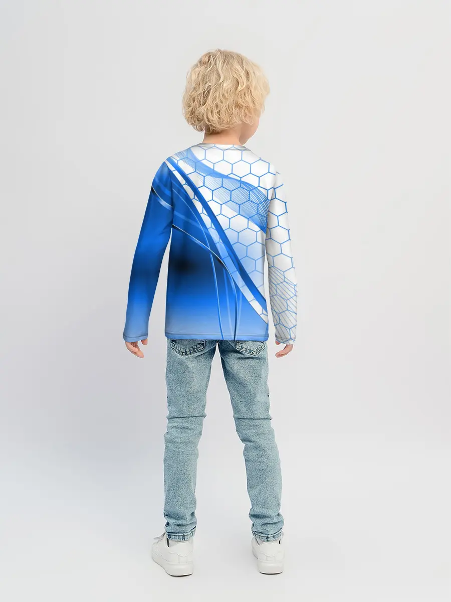 Детский лонгслив / ABSTRACT BLUE