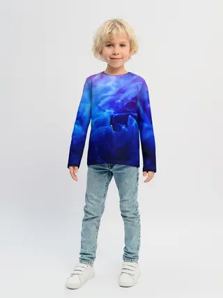 Детский лонгслив / fire