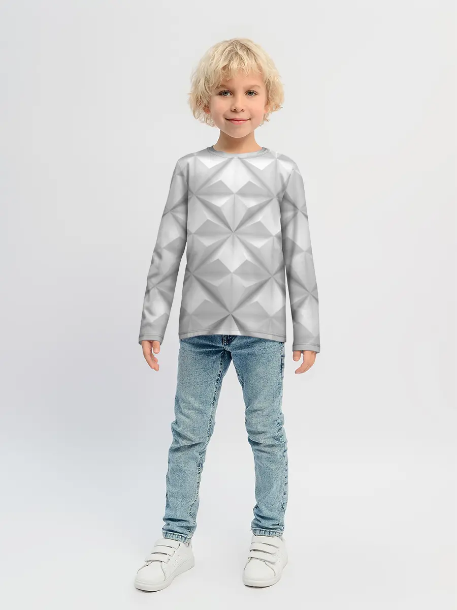 Детский лонгслив / Ромбы