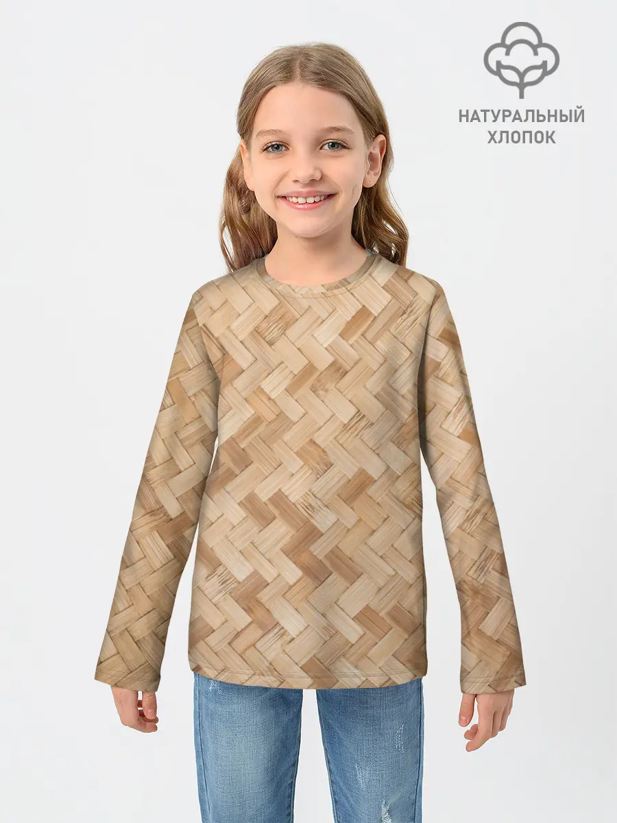 Детский лонгслив / Паркет