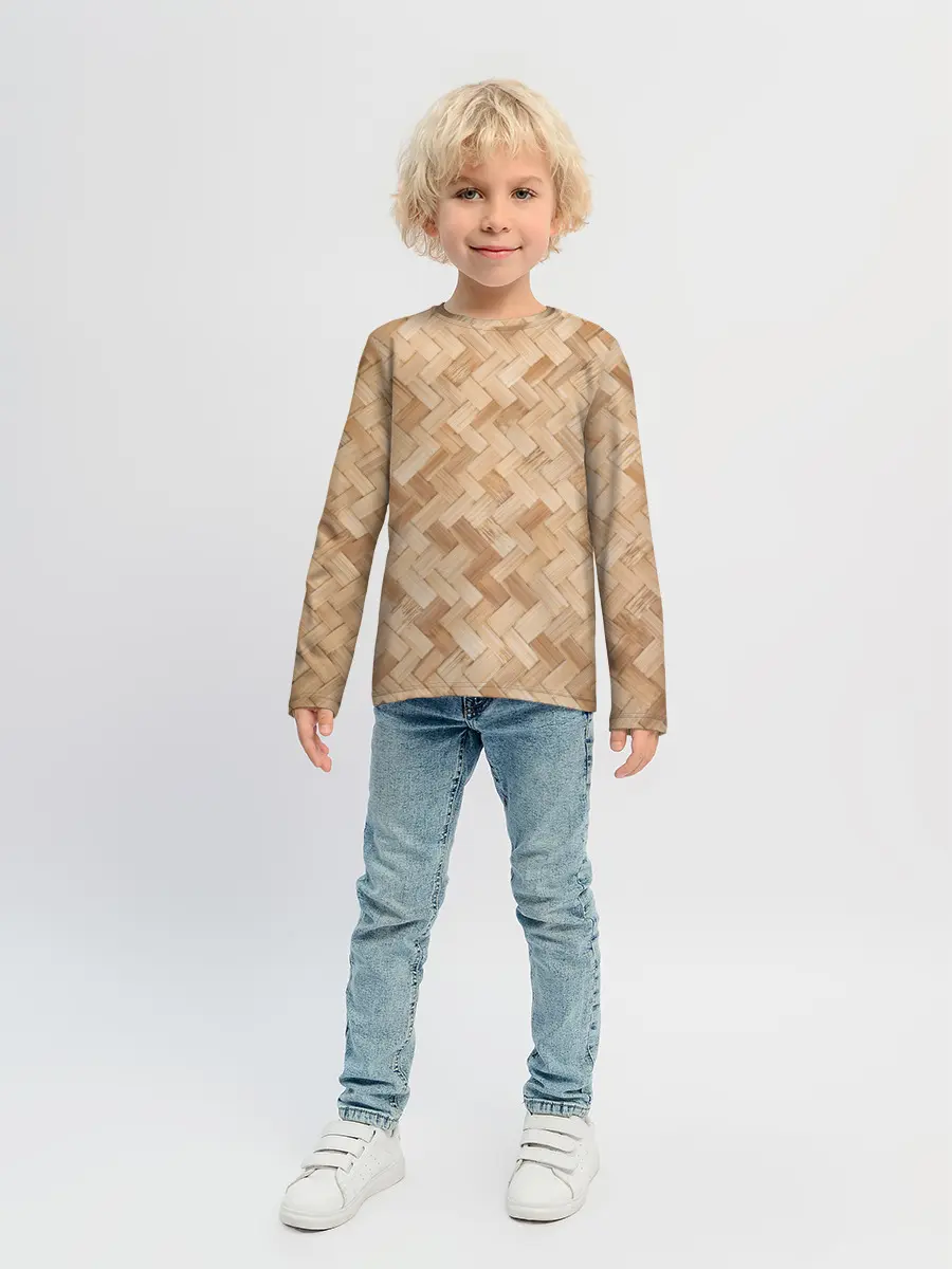 Детский лонгслив / Паркет