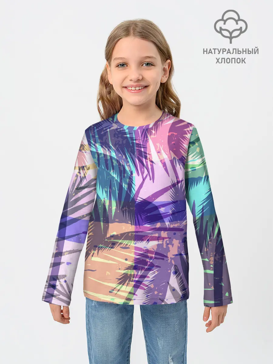 Детский лонгслив / Тропики