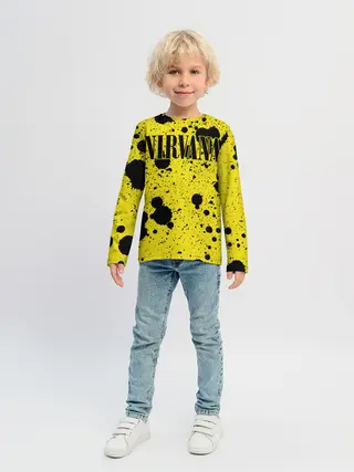 Детский лонгслив / Nirvana