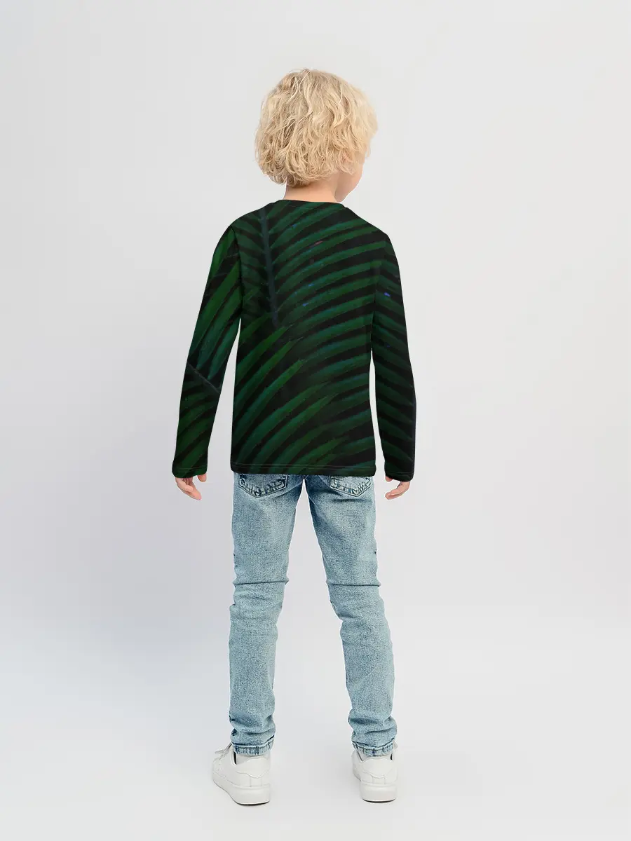 Детский лонгслив / Пальмовые листья