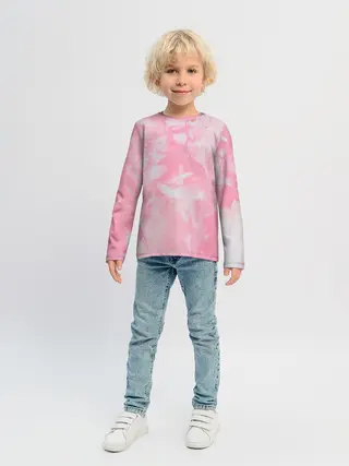 Детский лонгслив / Розовая Богемия