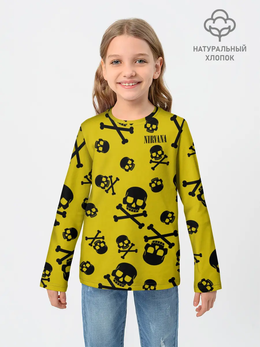 Детский лонгслив / Nirvana