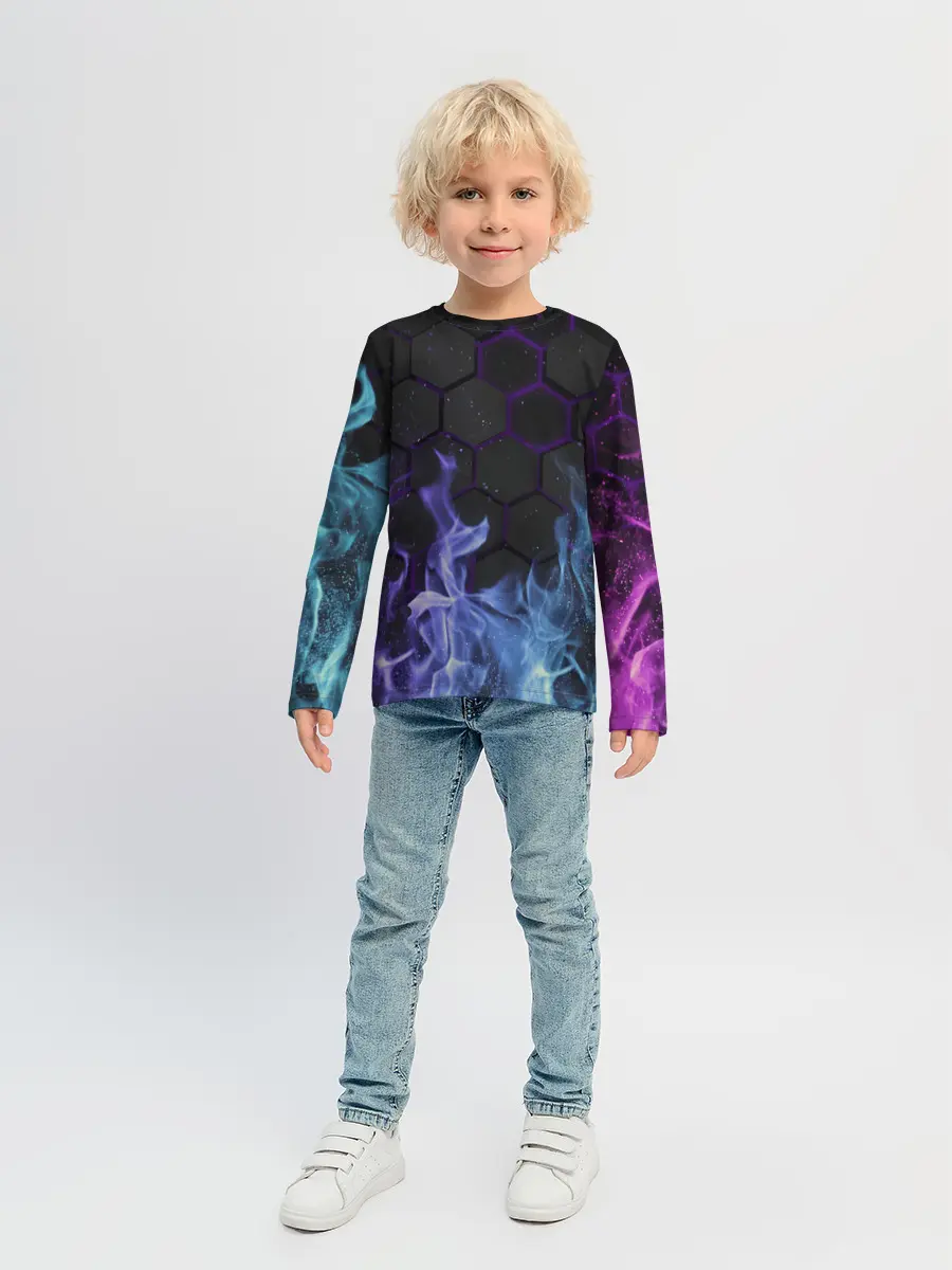 Детский лонгслив / Fire