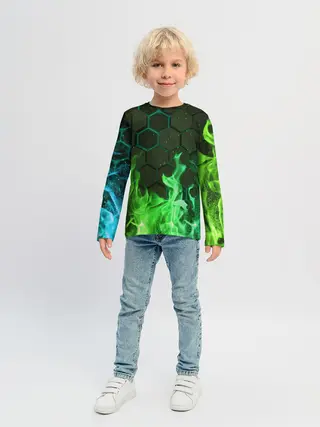 Детский лонгслив / Fire