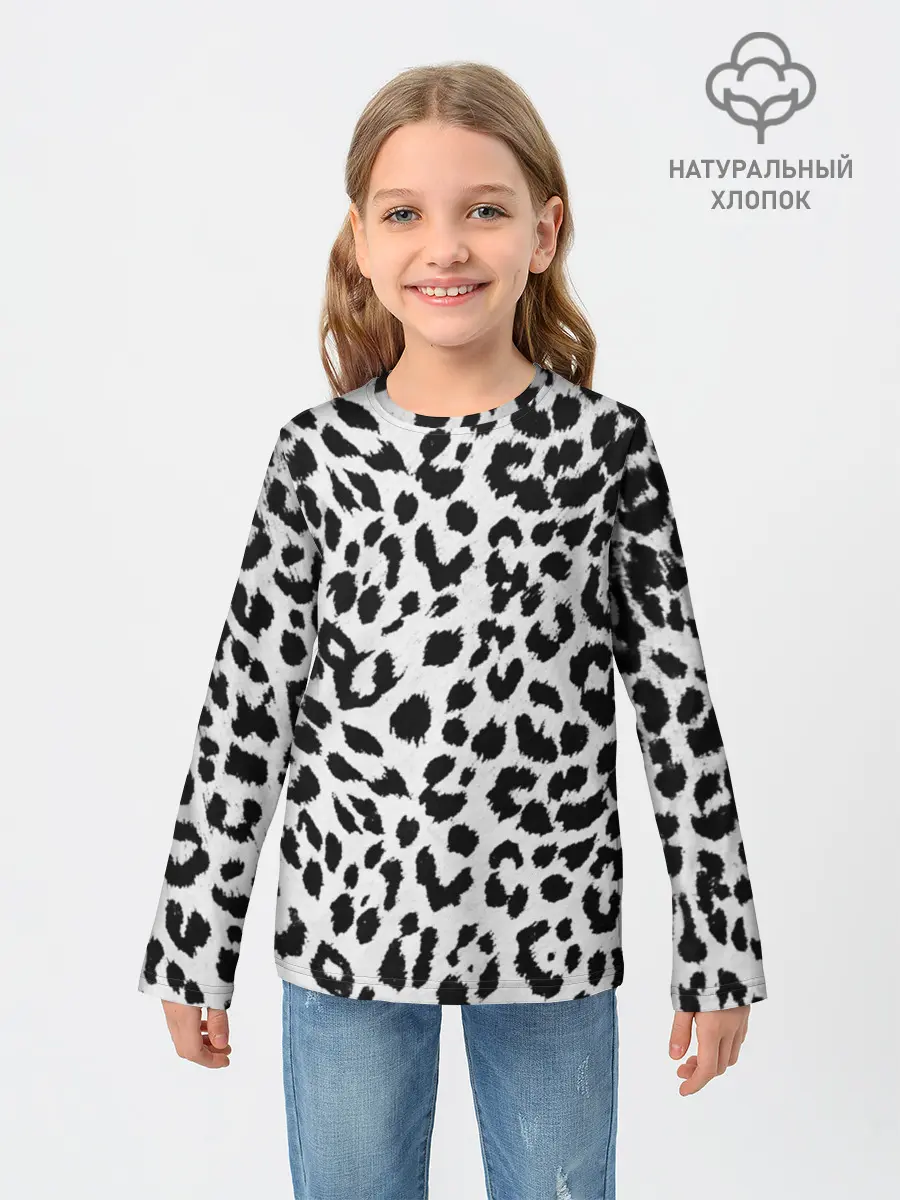 Детский лонгслив / ЯГУАР ТЕКСТУРА