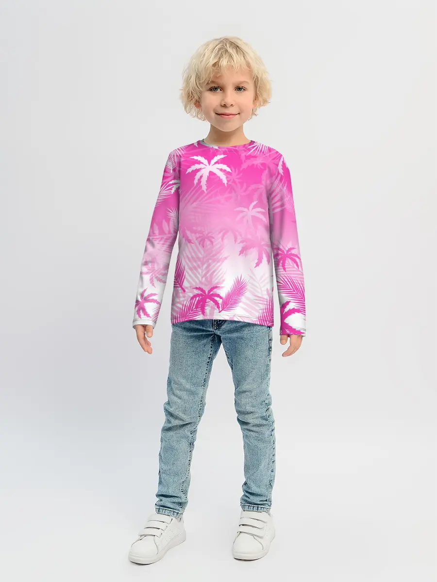 Детский лонгслив / БЕЛЫЕ ПАЛЬМЫ ПАЛЬМЫ