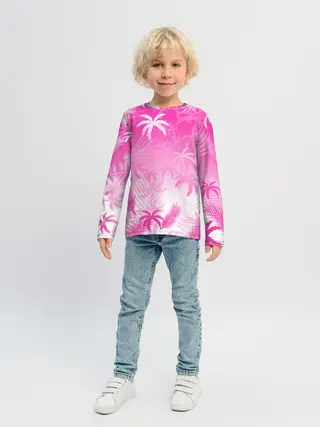 Детский лонгслив / БЕЛЫЕ ПАЛЬМЫ ПАЛЬМЫ