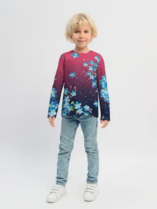 Детский лонгслив / НЕЗАБУДКИ