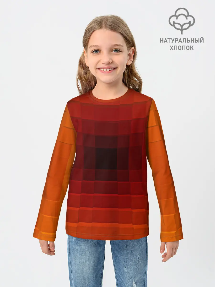 Детский лонгслив / оптическая иллюзия