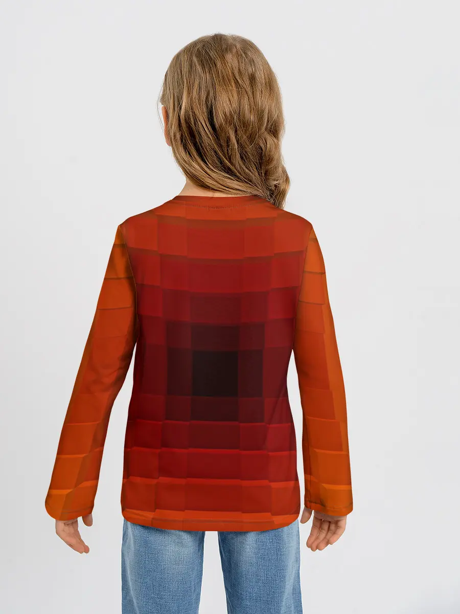 Детский лонгслив / оптическая иллюзия