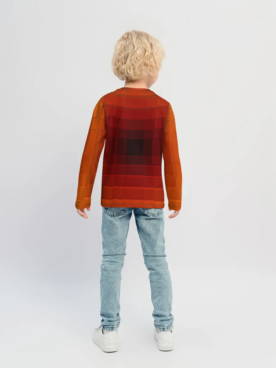 Детский лонгслив / оптическая иллюзия