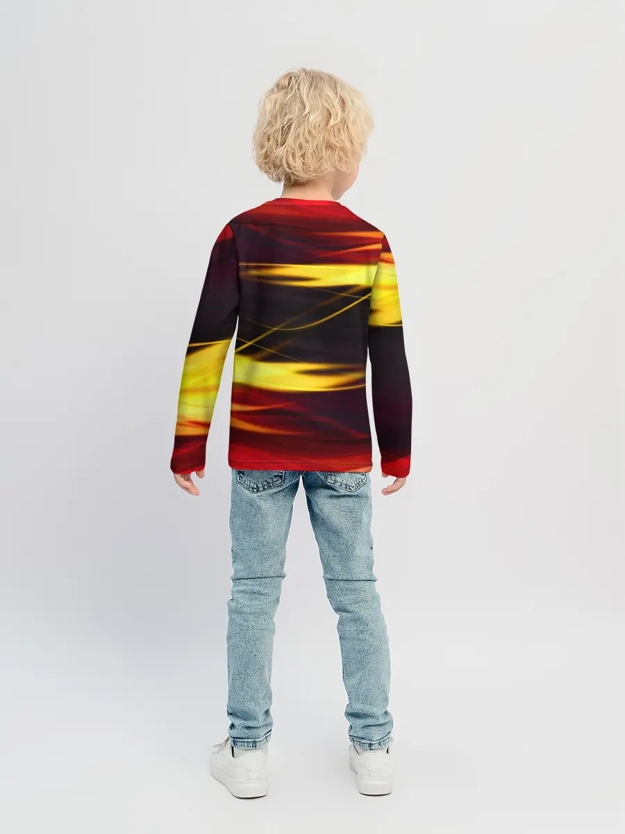 Детский лонгслив / Языки Пламени