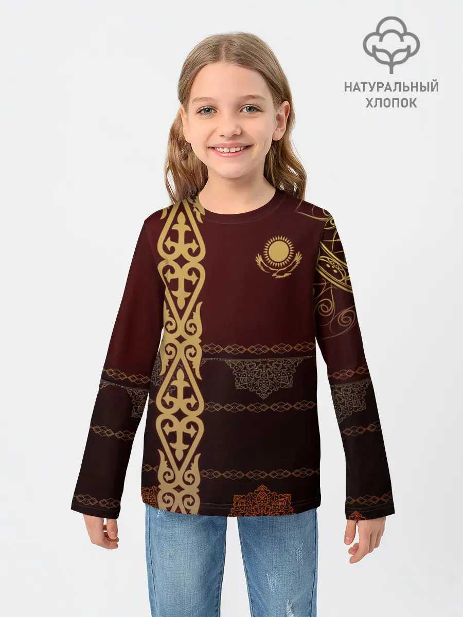 Детский лонгслив / Форма Казахстан
