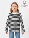 Детский лонгслив / В ЧЕРНО-БЕЛУЮ ПОЛОСКУ