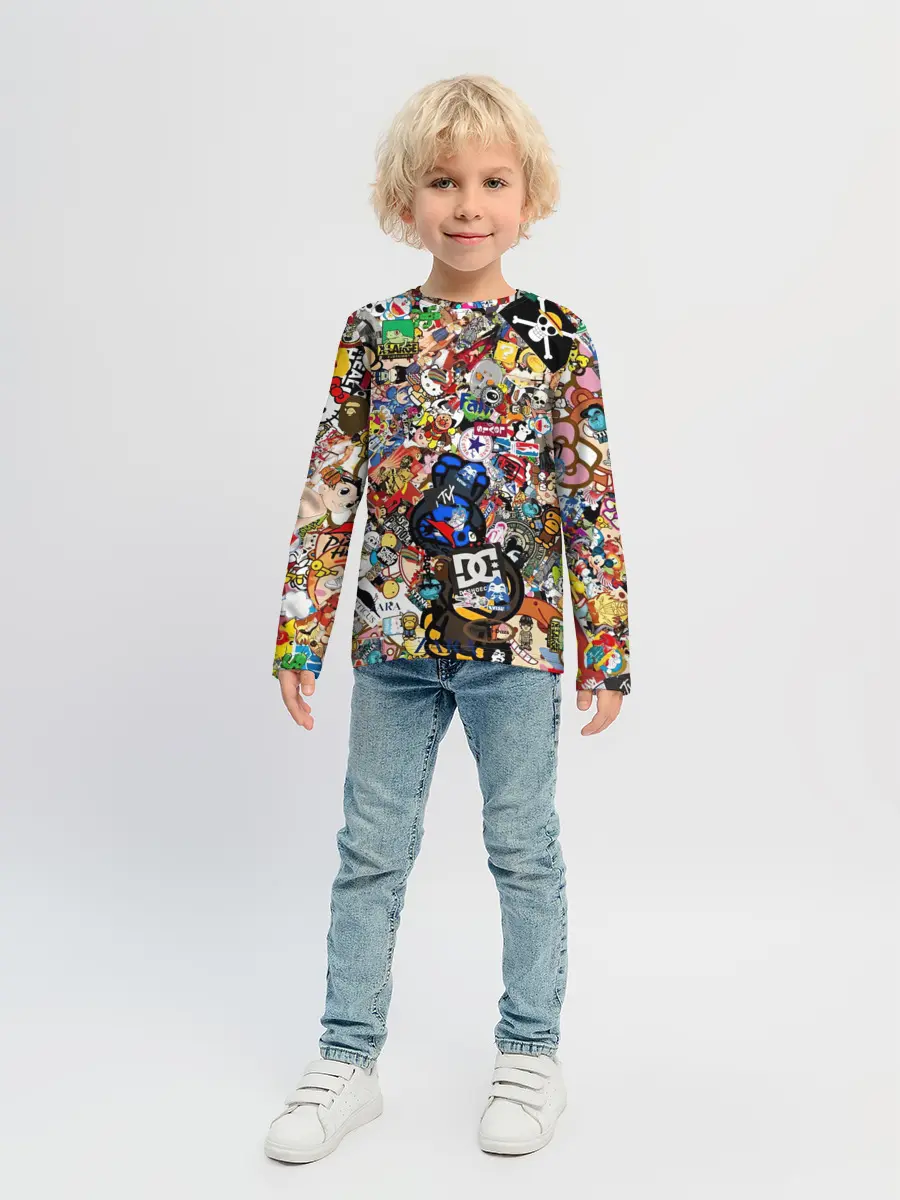 Детский лонгслив / Стикеры
