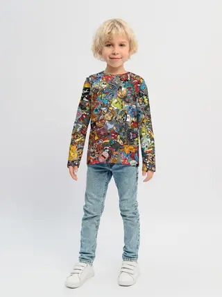 Детский лонгслив / Стикеры