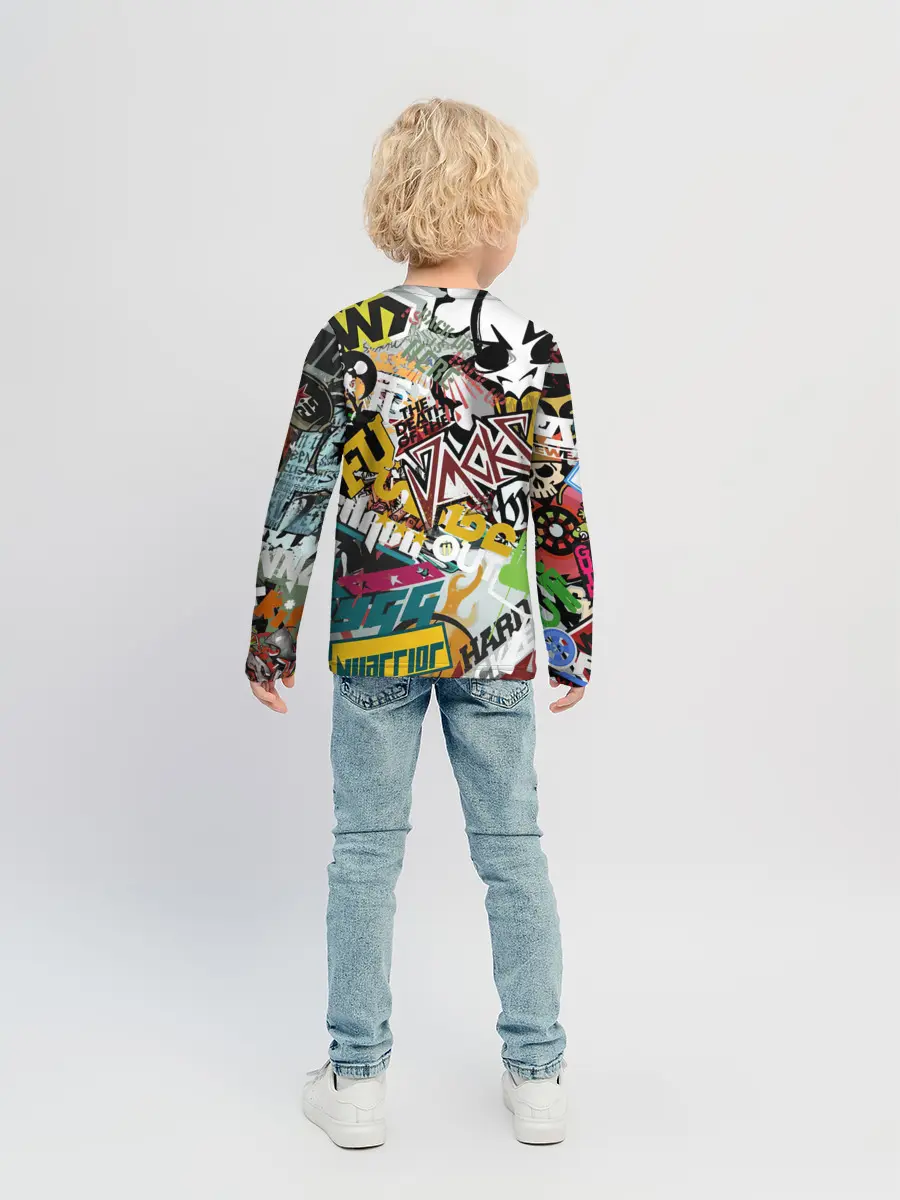 Детский лонгслив / Стикеры