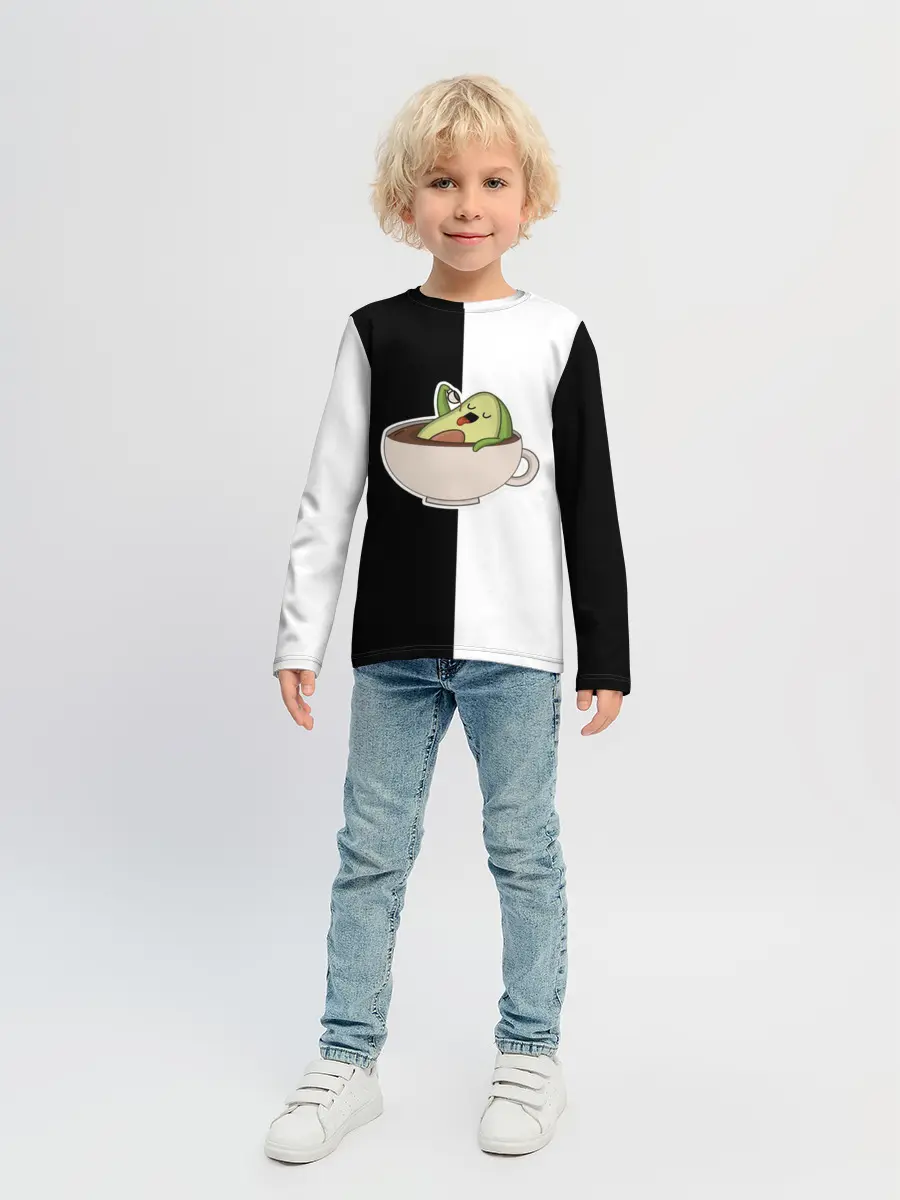 Детский лонгслив / авокадо