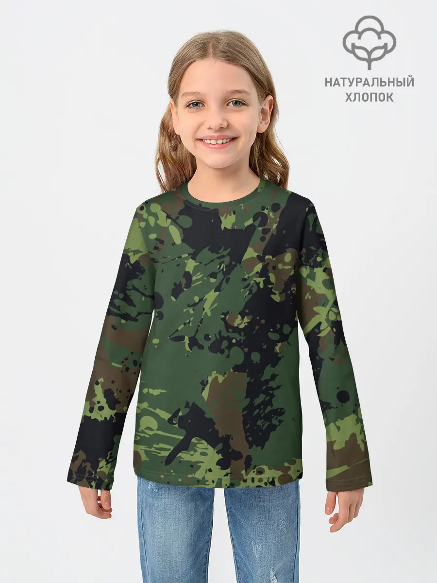 Детский лонгслив / МИЛИТАРИ