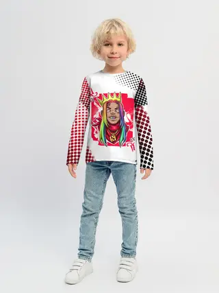 Детский лонгслив / 6ix9ine King Up