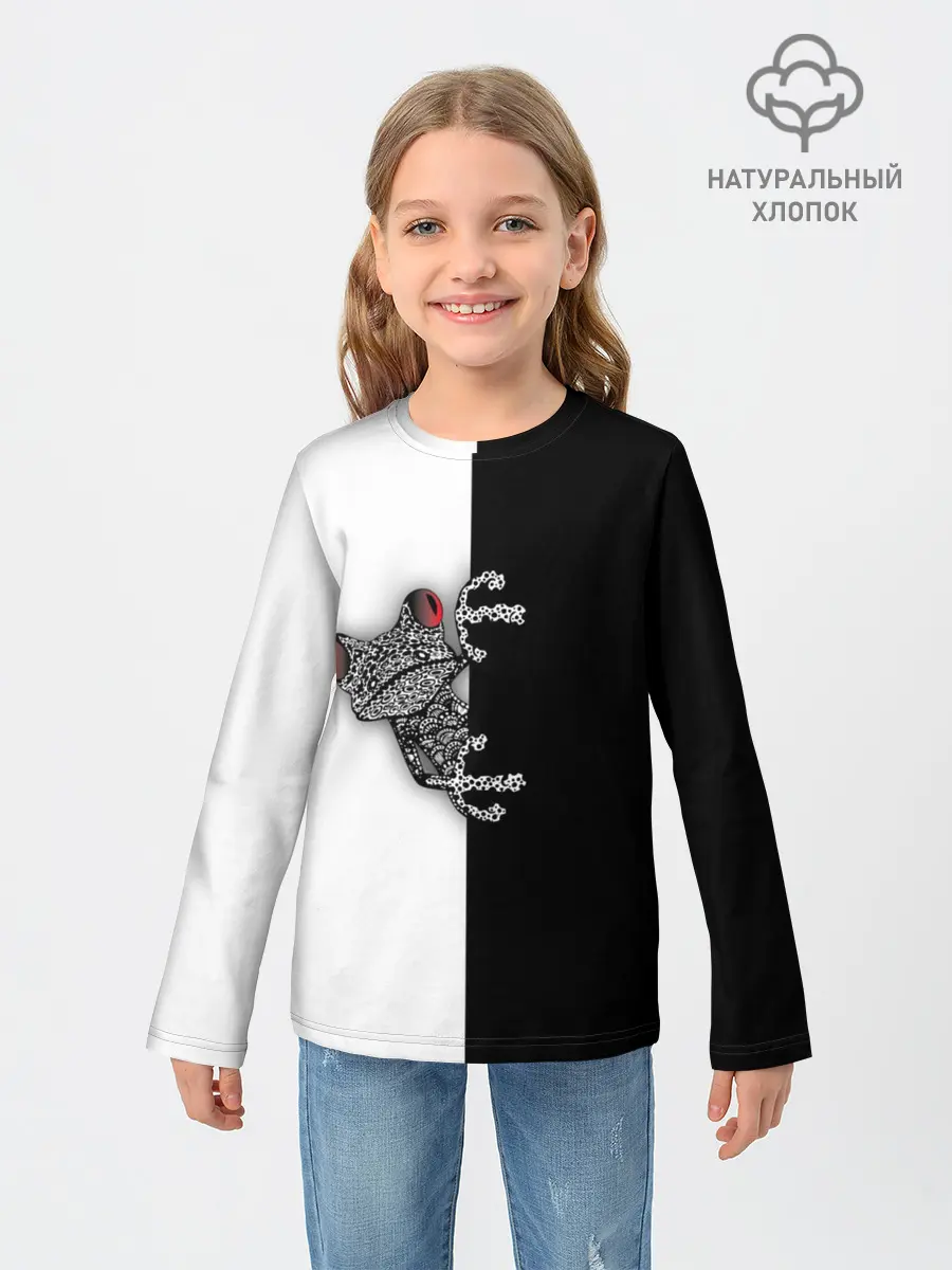 Детский лонгслив / Лягуха